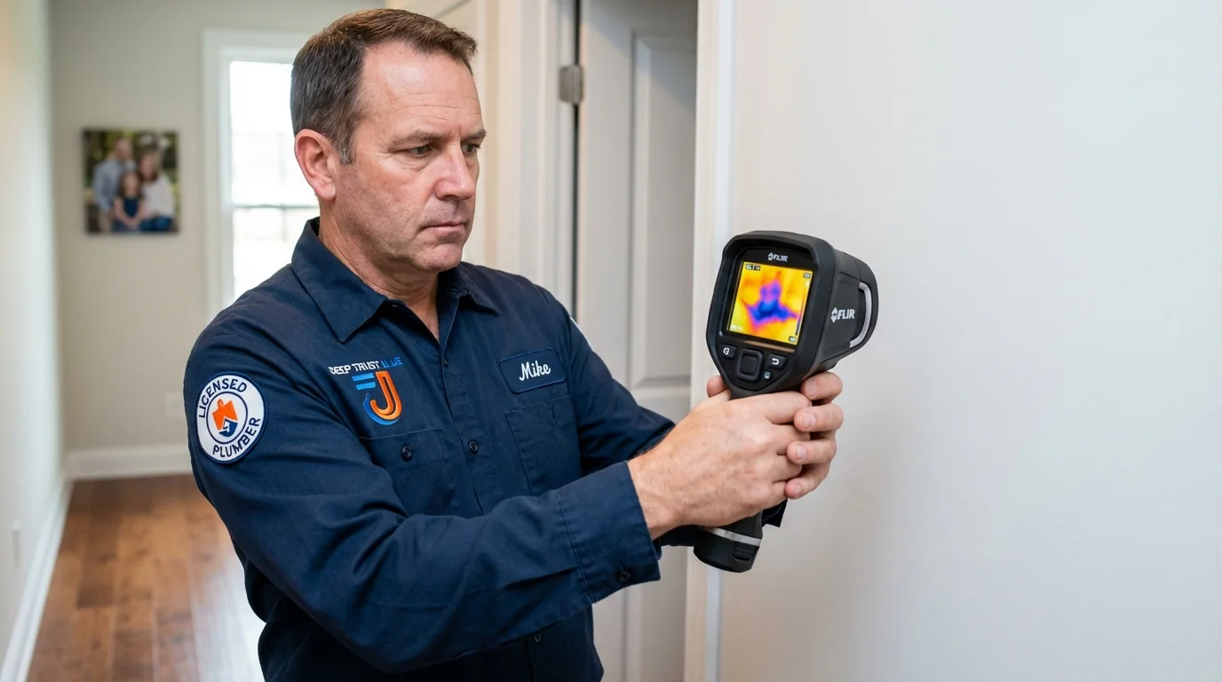 Thermal imaging leak detection by Johns Plumbing LLC in Ridgefield Park